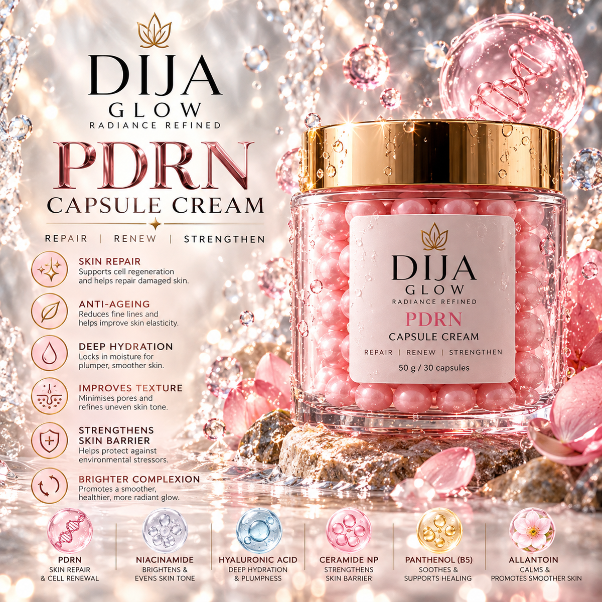PDRN Capsule Cream – Firming & Radiance Cream