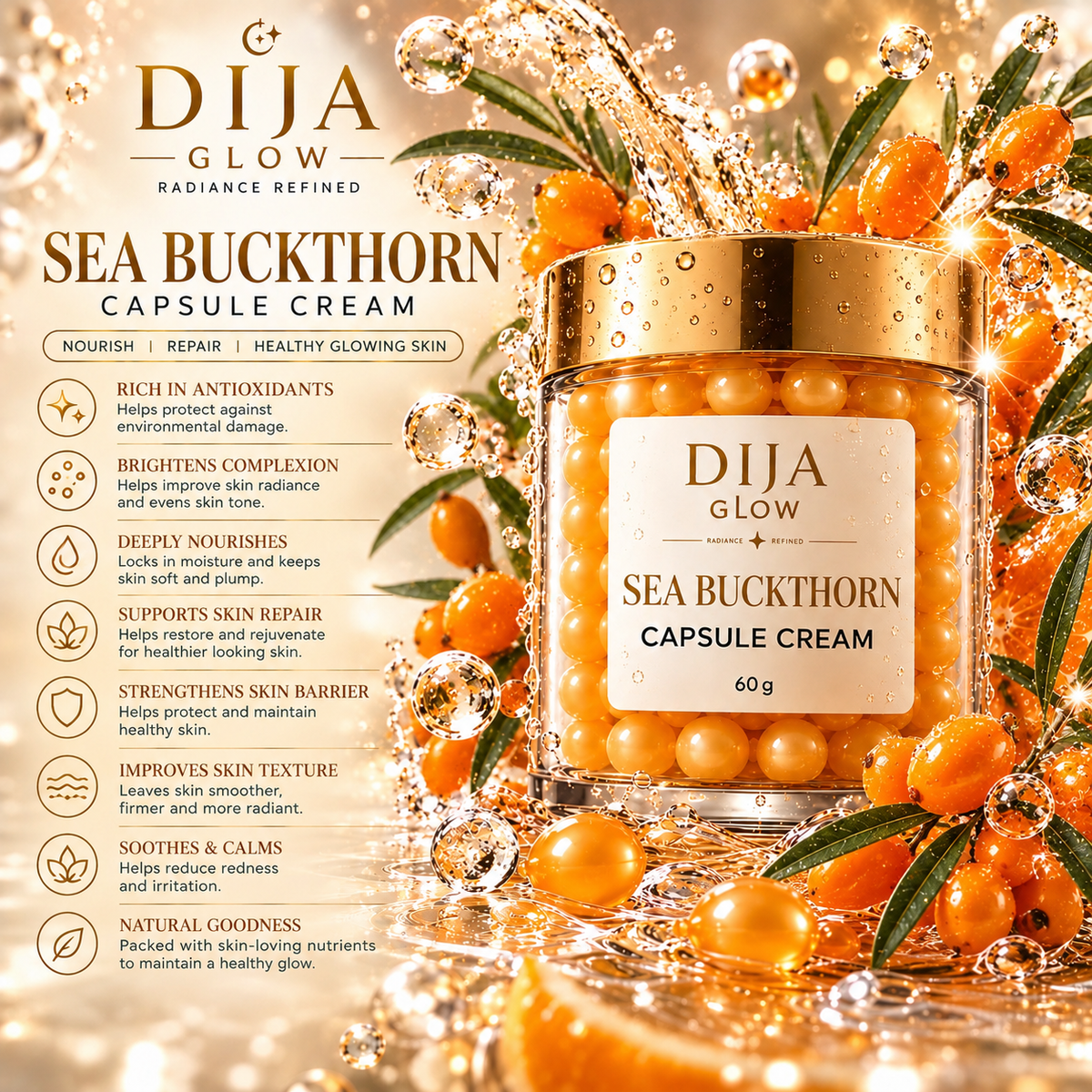 Dija Glow Sea Buckthorn Capsule Cream