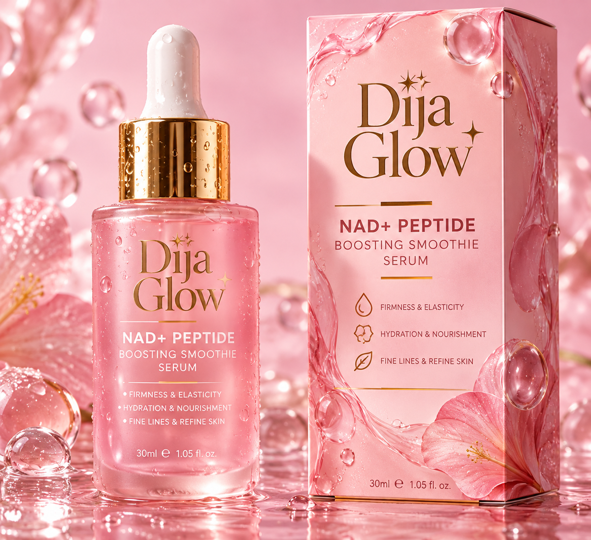 Dija Glow NAD+ Peptide Boosting Smoothie Serum